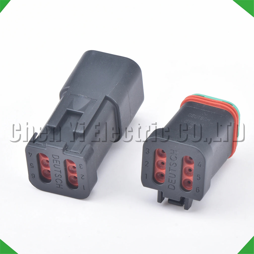 6-Pin Connector Black series Connector Waterproof Socket Deutsch Engineering Vehicle