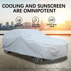 Universal Fit Full Car Cover Waterproof Dustproof All-Season PE Film Coat with Aluminum Protective Sunshade UV Ray Reflection