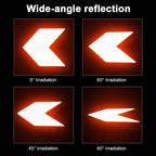 10 Pcs Bike Reflective Bicycle Fender Sticker Car Motorcycle Fluorescent Warning Decor Cycling Luminous Protector New