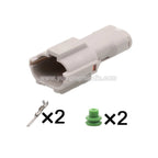 2PIN Connector Waterproof 2mm Series Male Female Connectors Wiring Plug For Hyundai Elantra MG640322-4 MG610320-4