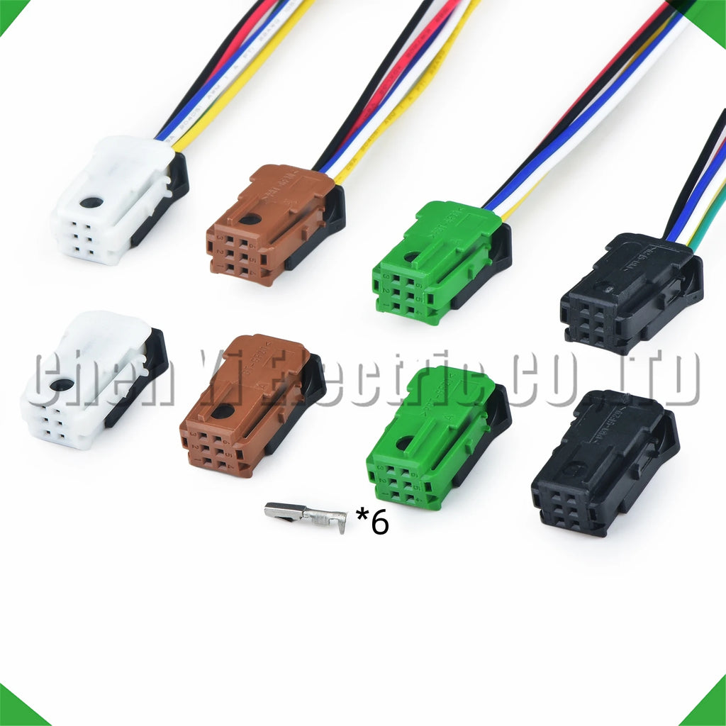 6-Pin Auto Connector Connector Rearview reverse mirror harness 953382-1 953382-2 953382
