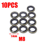 Non-Slip Car High Pressure Fuel Line Drain Plug Gasket Universal Oil Pan Gaskets Accessories Seal M6/M8/M10/M12/M14/M16/M18/M20