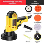 Car Beauty Waxing Machine Automotive Polishing Scratch Repair Small Electric Flat Polishing Machine European Plug Amagi