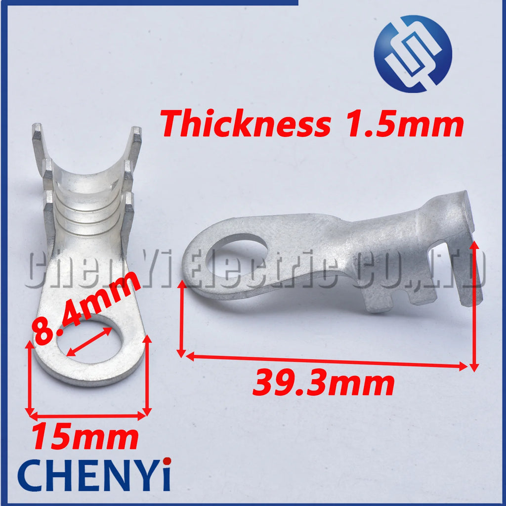20 Pcs Auto Splices Ring Round Terminal Crimping Loose Thickened type Pins Tab Brass tin-plating Ground terminal 12146365