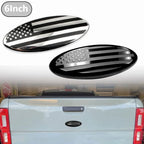 6 Inch Car Oval Front Grille Emblem For Ford F150 F350 FRONT GRILL Tailgate US Flag Oval Emblem Badge Car Decoration