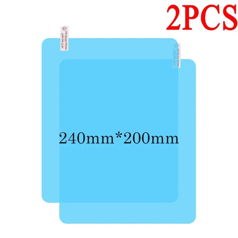 Car Rearview Mirror Protective Film Side Windows Sticker Anti Fog Glare Rainproof Waterproof Mirror Film Clear Nano Coatin