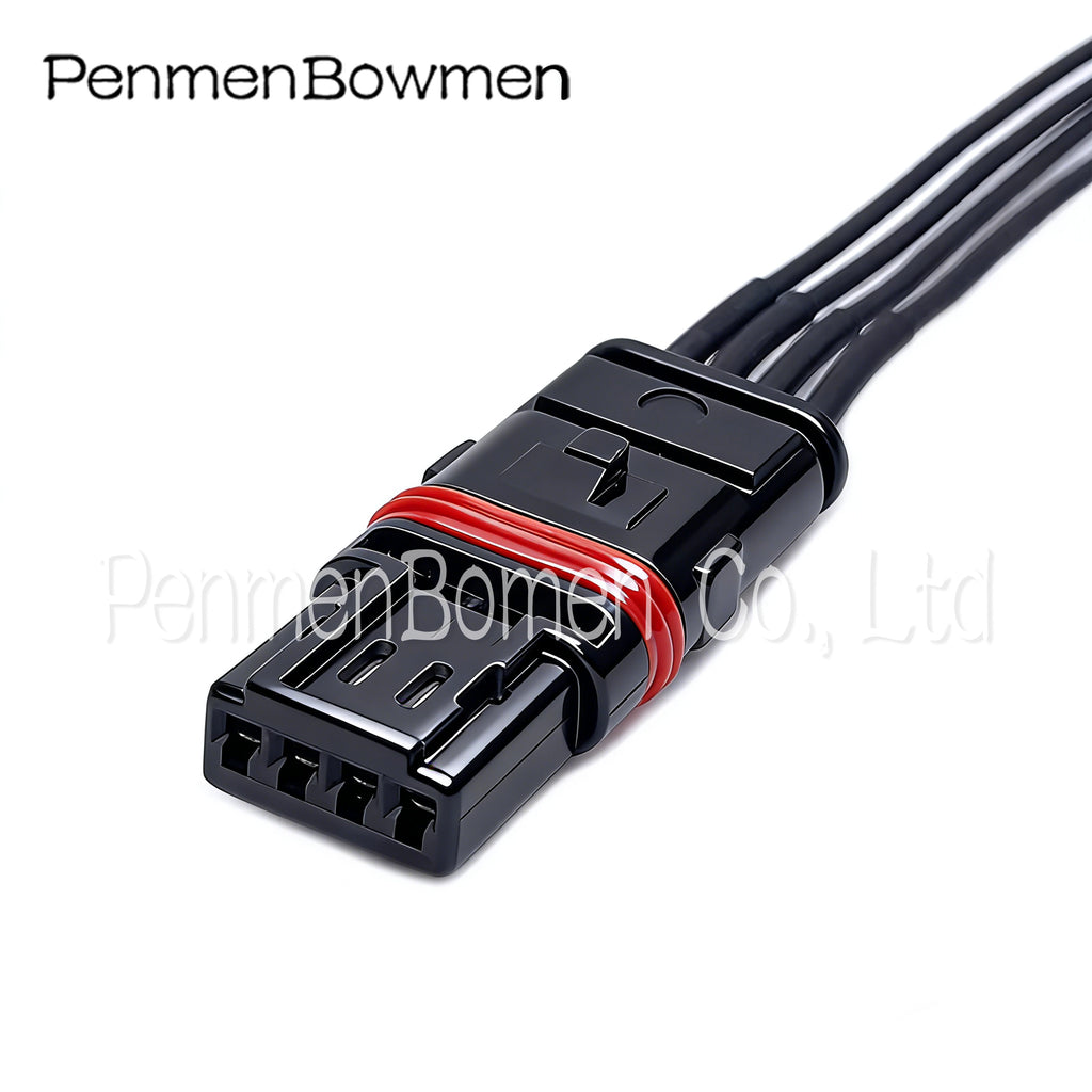 1 Set 4 Pin Car Rearview Mirror Heating Door Handle Electronic Connector Female Wiring Harness Plug Modified For BMW GT528i GT53