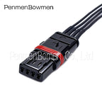 1 Set 4 Pin Car Rearview Mirror Heating Door Handle Electronic Connector Female Wiring Harness Plug Modified For BMW GT528i GT53