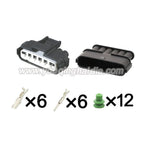 6 Pin Connector Waterproof 2.2mm Male Female Connector Automotive AC Assembly Wire Harness Cable Plug for Toyota 7283-1968-30