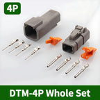 Deutsch DTM Series Sealed Connector Kit (DTM06 & DTM04) 1-10 Boxes - Automotive Waterproof Plug with Terminals & Pins for Truck