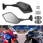 360° Rotating Wide Angle Bicycle Mirror Impact Resistant with Extra Large View Surface Seamless Handlebar Mount Bike amagi