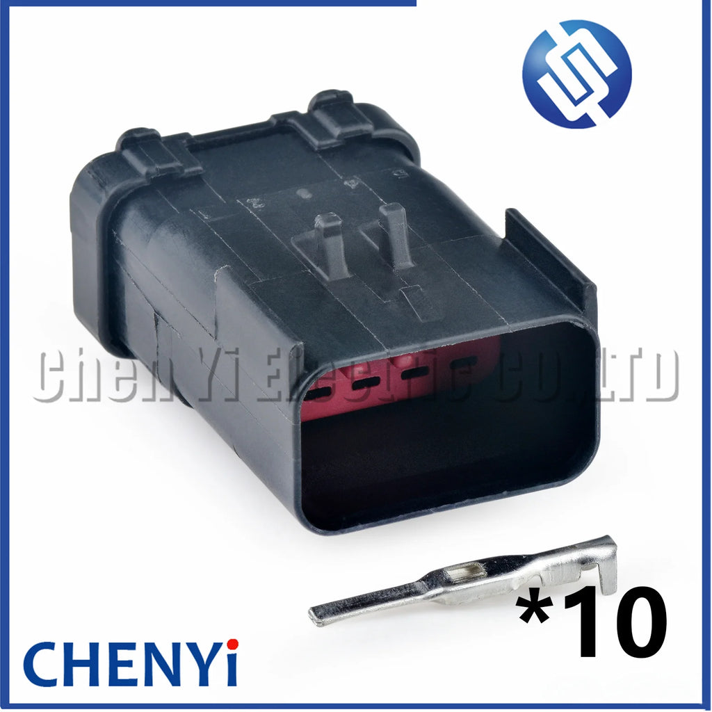 10 Pin female or male auto waterproof wiring harness plug connector 54201009 DJ7102B-2.8-11 DJ7102B-2.8-21 For ford Cummins