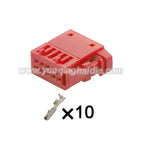 10 PIN Cable Unsealed 0.6mm Wire Harness Male Female Connector Housing Plug Connector 6R0972930A/1-1670990-2