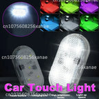 Car Interior Dome Light Finger Touch Sensor Mini LED Reading Lamp Roof Magnets USB Charging Atmosphere Dome Lamp Senser Tools Ne