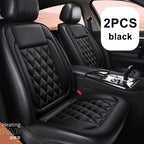 2pcs Winter Heated Car Seat Cover 12V Heating Warmer Car Seat Cushion Auto Universal Protector Cloak Cover Pads Set New Amagi