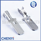 50 Pcs H62 Brass Tinned auto connector wire crimp loose pin loose terminals ST740253-3 8230-4040 8230-4050 8230-4060 DJ6118-6.3B
