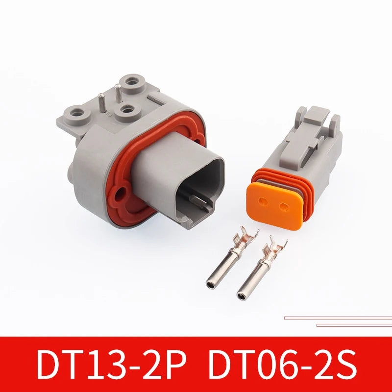 DT13-2P Dechi type automotive waterproof connector DT15-4P PCB panel pin socket plug DT06-6S