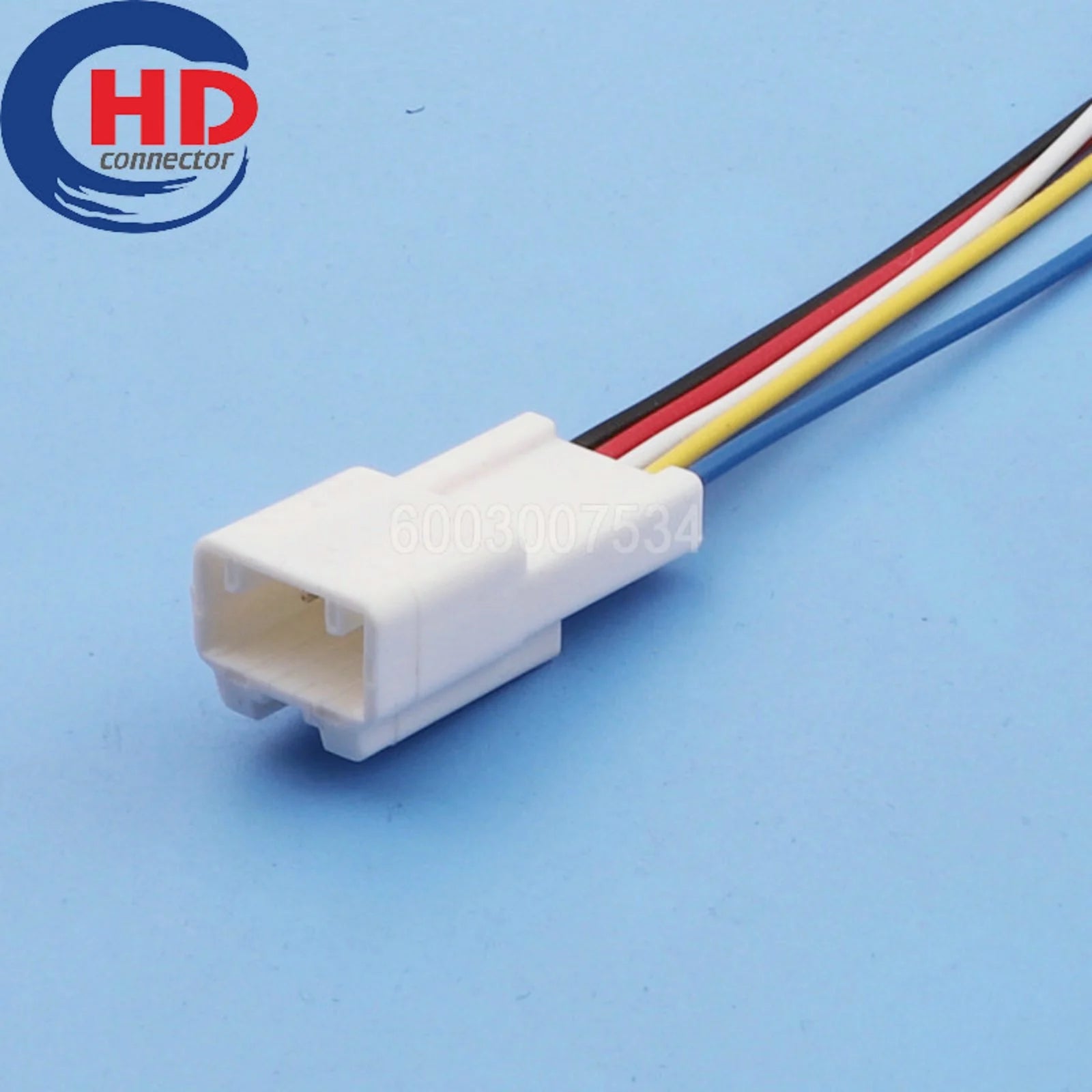 5 Pin 6098-3802 Unsealed Automobile Starter Headlight Brightness Height Adjustment Wiring Harness Male Connector