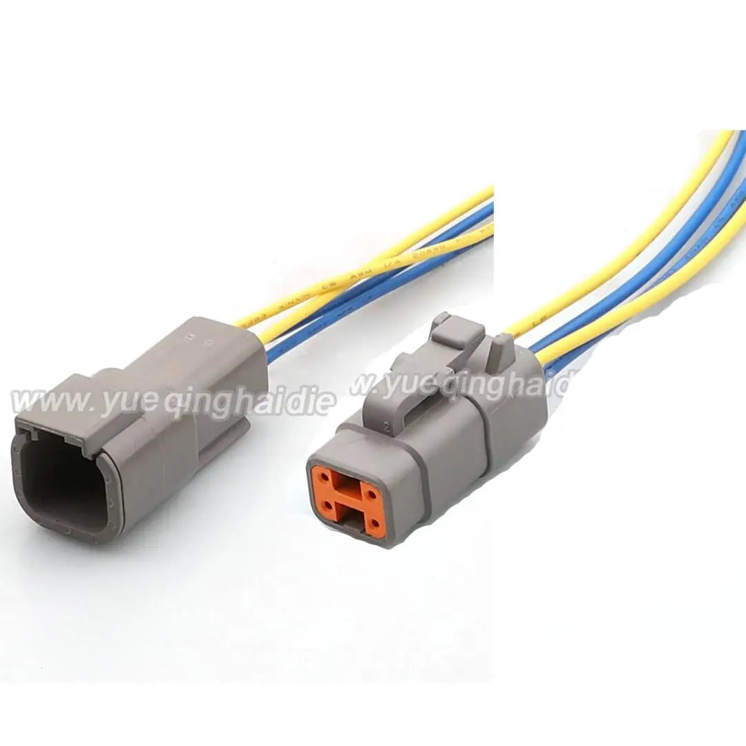 Deutsch 4Pin Connector DT 1mm Male Female Connectors Auto Wiring Harness Electrical Cable Plug DTM04-4P DTM06-4S