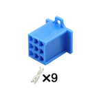 9PIN Connector Unsealed 2.8mm Male Female Connector Handle Switch Plug Wiring Harness Cable Socket 6030-9991 6040-9111