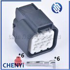 1 set 6 Pin car waterproof auto wire connector plug 2.3 female wiring socket Accelerator pedal automotive connector PK505-06027