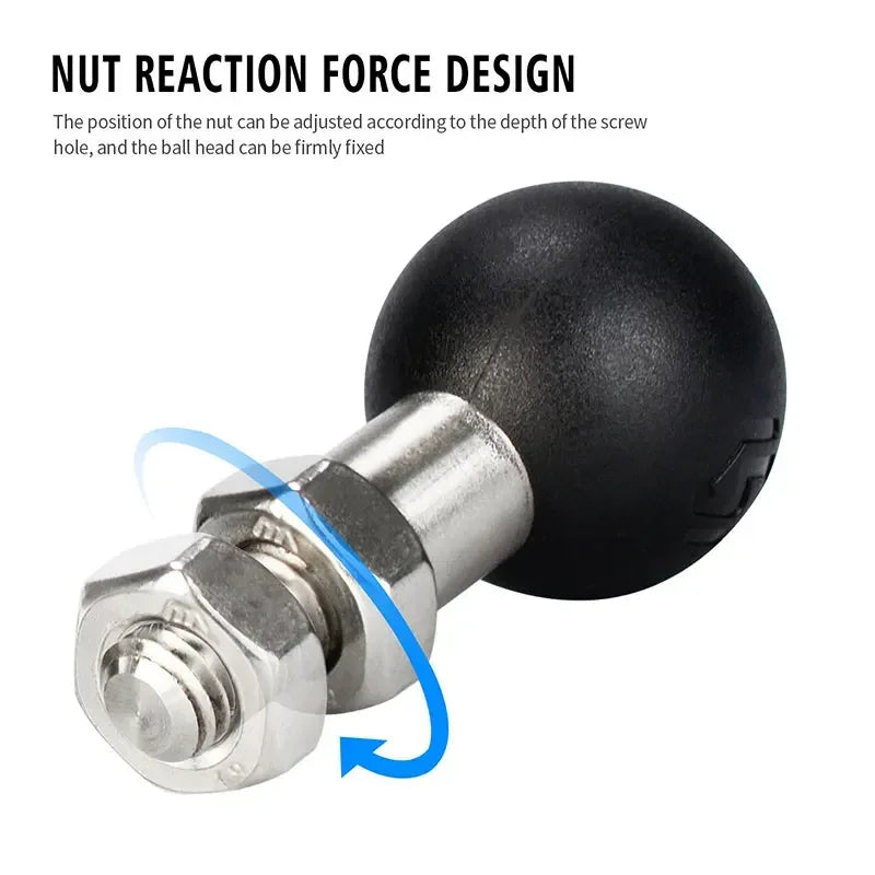 Ball Head Mount Adapter M8 M10 M6 Screw Post Bracket Phone Holder Electric Motorcycles Bike Mirror For RAM Mount Amagi