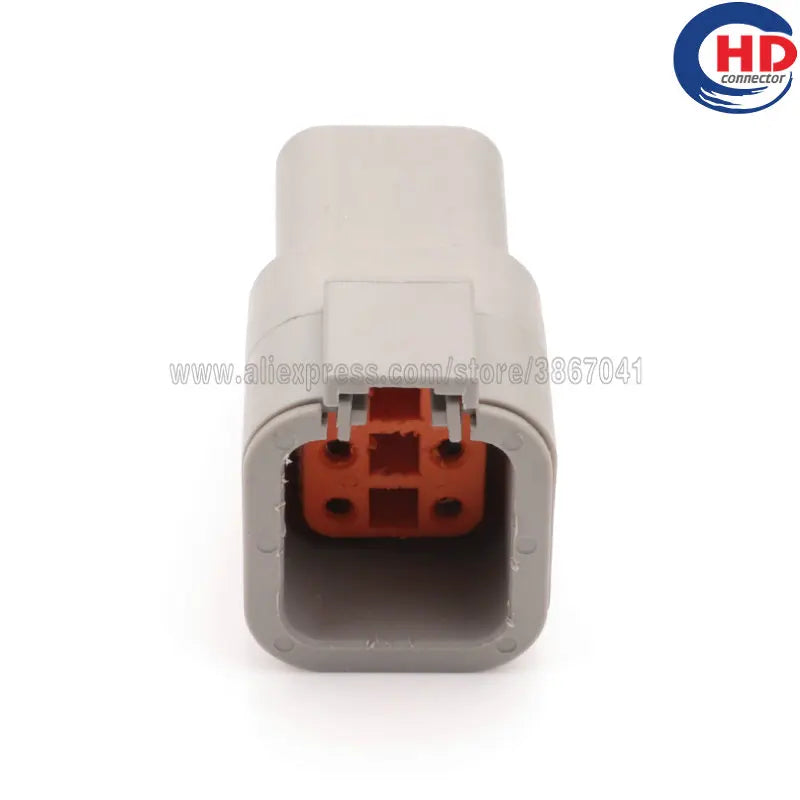 6pin auto waterproof electric plastic wire harness connector DTP04-6P