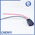 1 pcs 2 Pin Female Auto Waterproof ABS Sensor Plug Sealed Cable Connector 357973202 For 6N0927997 with 15cm 18AWG wire