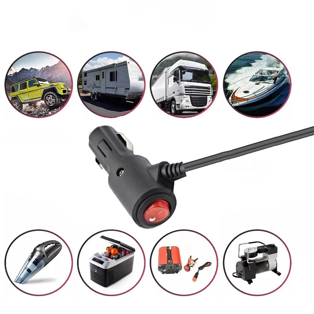 For Starlink Mini  DC Power  Cable  With  Switch 3/5M  Charging  Cable Car Charger Power Supply Cord Car Electronics Accessories
