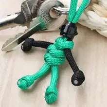 Handmade Building Block Keychain Biker Helmet Pendant Bag Rope Braided Paracord Backpack Doll Hanging Buddy Pendan Amagi