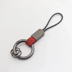 Car Sleek Carbon Fiber Style Keychain - 360° Rotatable, Universal Fit with Anti-Lost D-Ring, Durable for Men & Women Amagi