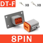Deutsch DT/DTM/DTP/DTF Series Waterproof Connector 2-12Pin | Flange Mount for Automotive & Industrial Wiring Harness
