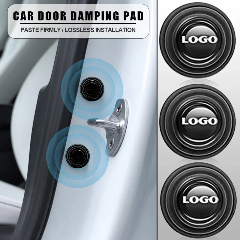 Customized 10 Pieces Car Silicone Shock Pad Shock Absorption Buffer Gasket Sound Insulation Pad Mount Protective Door Mute Anti