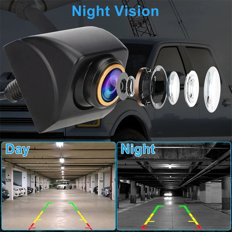 AHD 1920x1080P Car Rear View Camera 170° Fisheye Golden Lens Full HD Night Vision Vehicle Reversing Front Cameras