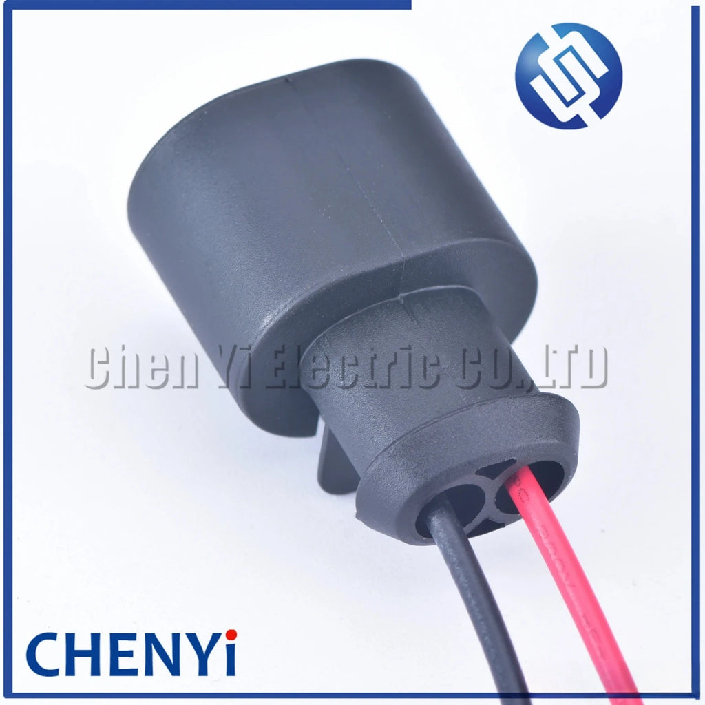 1 pcs 2 Pin Female Auto Waterproof ABS Sensor Plug Sealed Cable Connector 357973202 For 6N0927997 with 15cm 18AWG wire