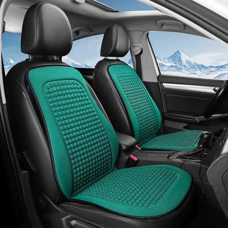 Winter Car Seat Cushion Short Plush Seat Protector Pad with Non-Slip Backing Flocking Cloth Cover Universal Front Covers Amagi