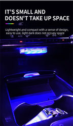 Car Interior Dome Light Finger Touch Sensor Mini LED Reading Lamp Roof Magnets USB Charging Atmosphere Dome Lamp Senser Tools Ne
