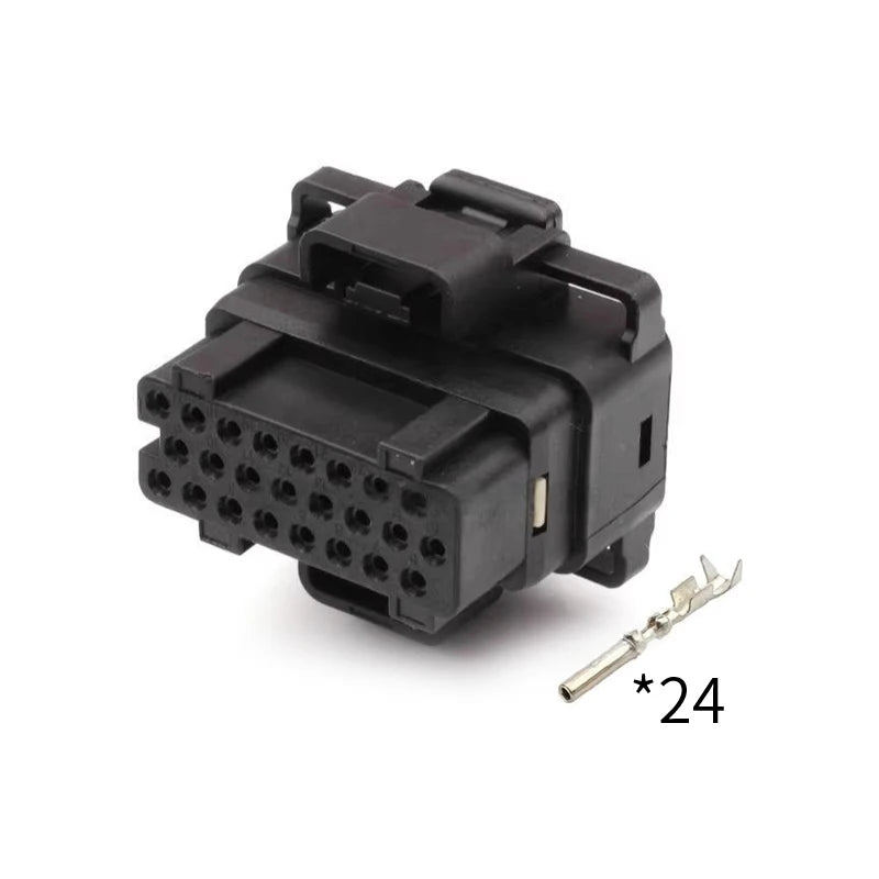The 24-channel ECU connector 4-1437287-5 is suitable for automotive connector harness plugs