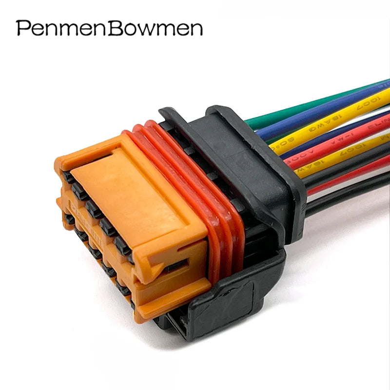 1 Set 10 Pin Car Headlight Electrical Cable Connectors Female Wiring Harness Far Near Beam Lighting Plug For Peugeot Citroen