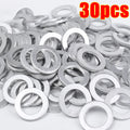 Car Engine Sump Oil Drain Seal Gasket 14mm Hole Nut Washer for Honda Engine Oil Sump Aluminium Seal Gasket Auto Parts 10/50PCS