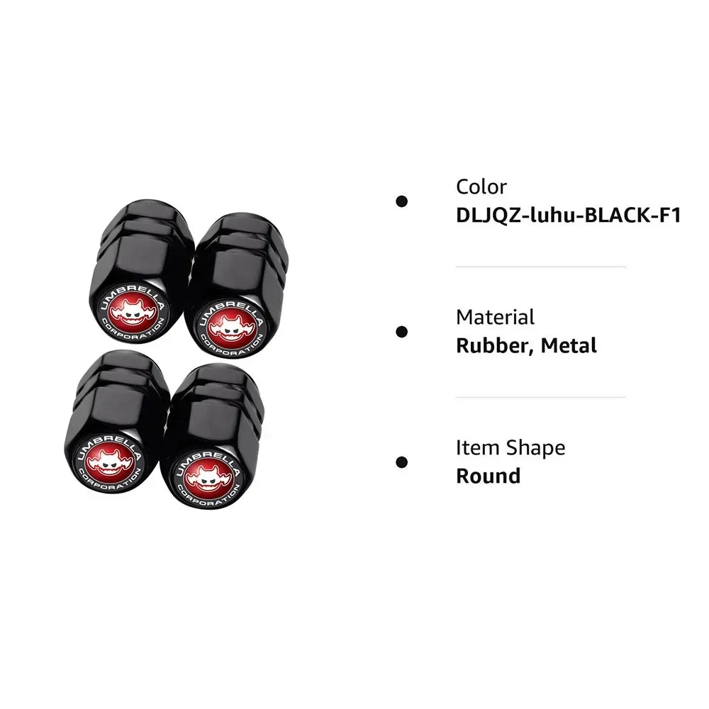 4Pcs Tire Valve Stem Caps, Universal Car Wheel Air Valve Dust Proof Covers for Cars, Trucks, SUVs, Bikes and Motorcycles Amagi