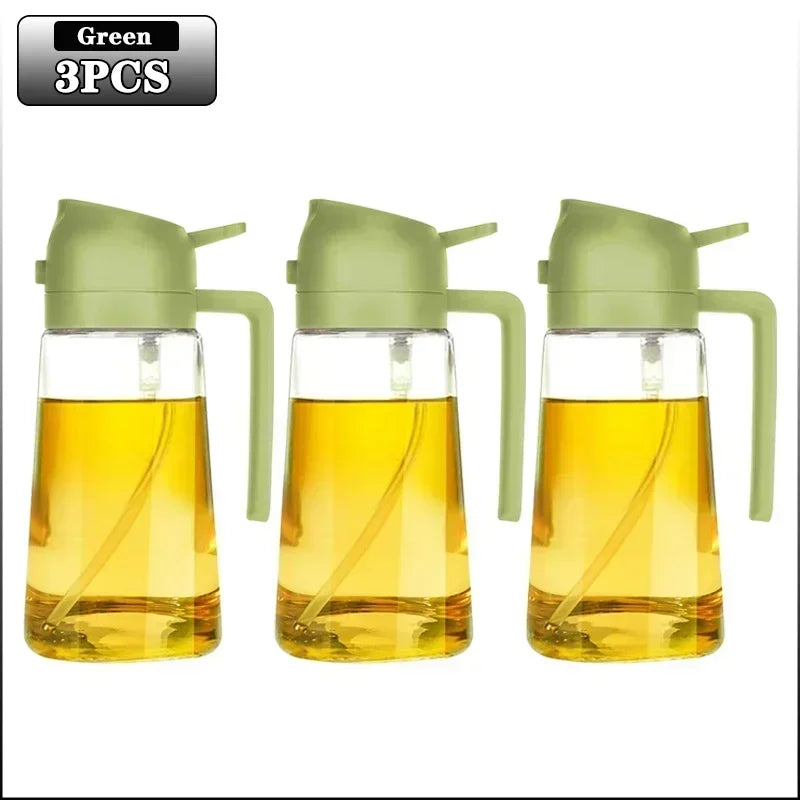 Glass Oil Spray Can Can Spray Dual-use Kitchen Utensils Glass Oil Bottle Press Type Spray Kitchen Tools Outdoor Barbecue Amagi