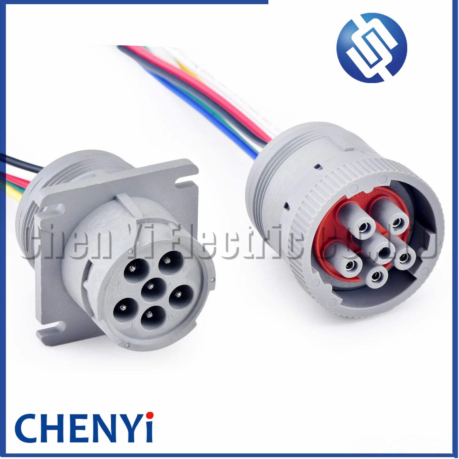 Gray 6 Pin HD16-6-96S HD10-6-96P 1.5mm Series Connector Waterproof Flame Retardant Plug For DEUTSCH