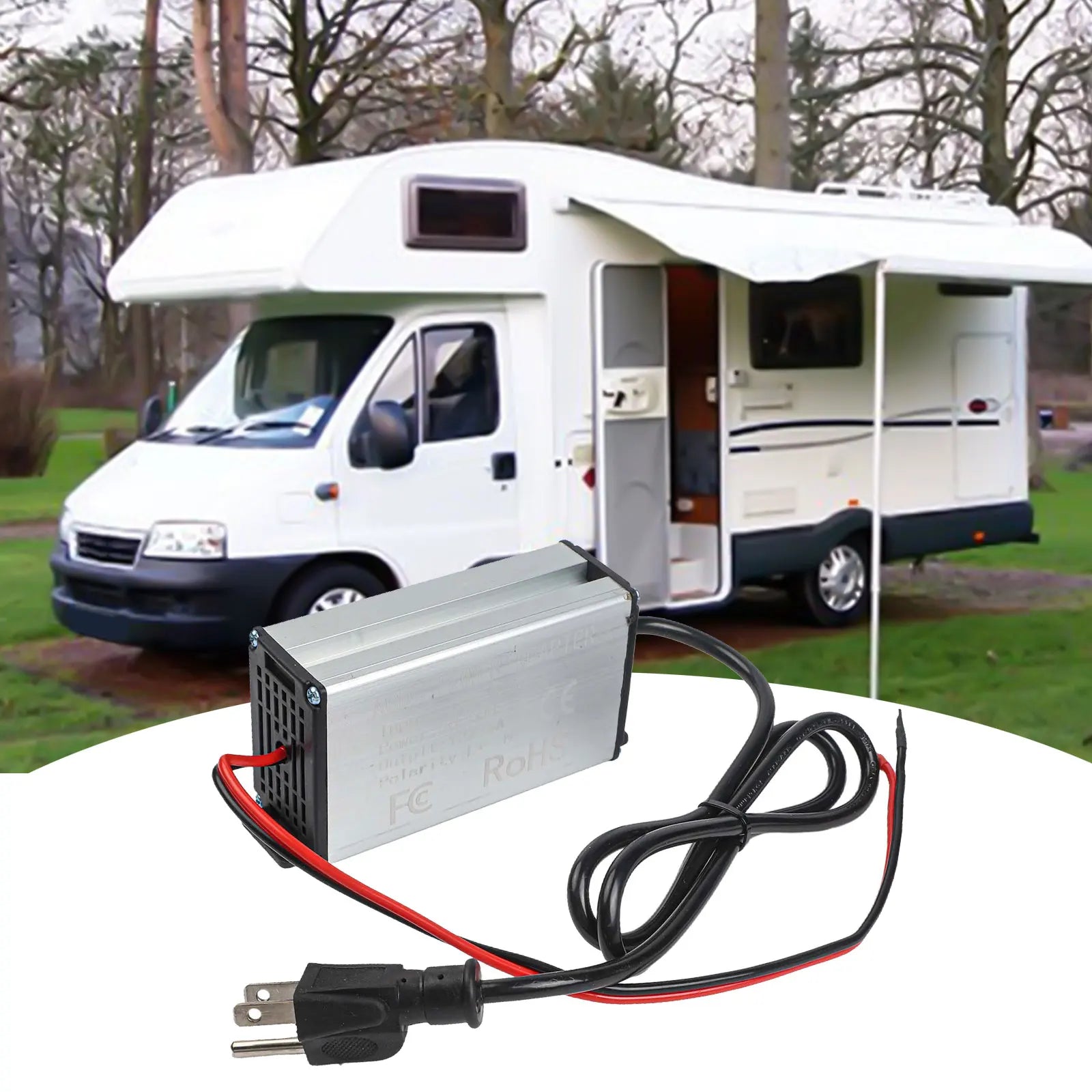 230V To 12V Power  Converter Adapter For 5KW / 8KW All-in-one  Diesel Air Heater UK/US Suitable For  Household Electrical Outlet
