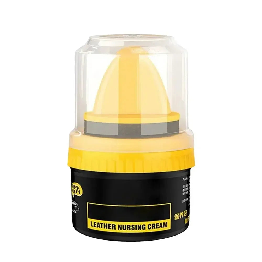 Car Leather Cleaning Cream Interior Seat Maintenance Care Oil with Sponge Brush Sofa Bags Shoes Back to Gloss Polisher Cleaner
