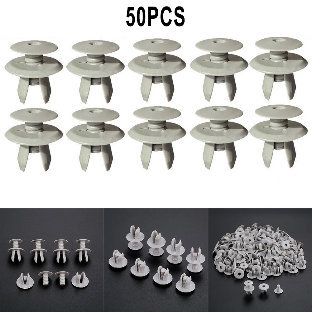 50Pcs Car Trim Panel Lining Clips For T4 T5 Door Panel Holder Grey 701867299 Plastic Holder Clip Car Interior Clips