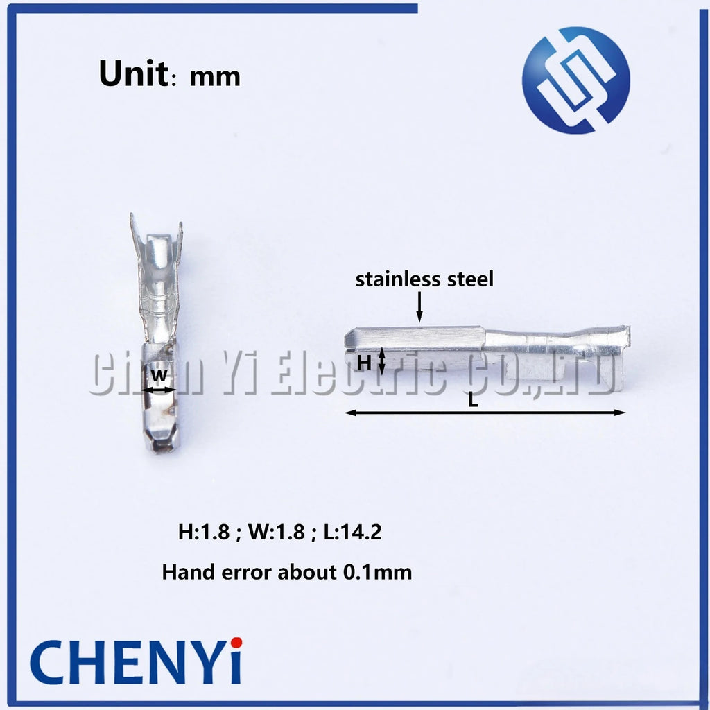 50 pcs 0.6 series car splices wire terminal female Pin G6 crimp terminals 928999-1 for connector 4F0972708 8E0973202 N90764701