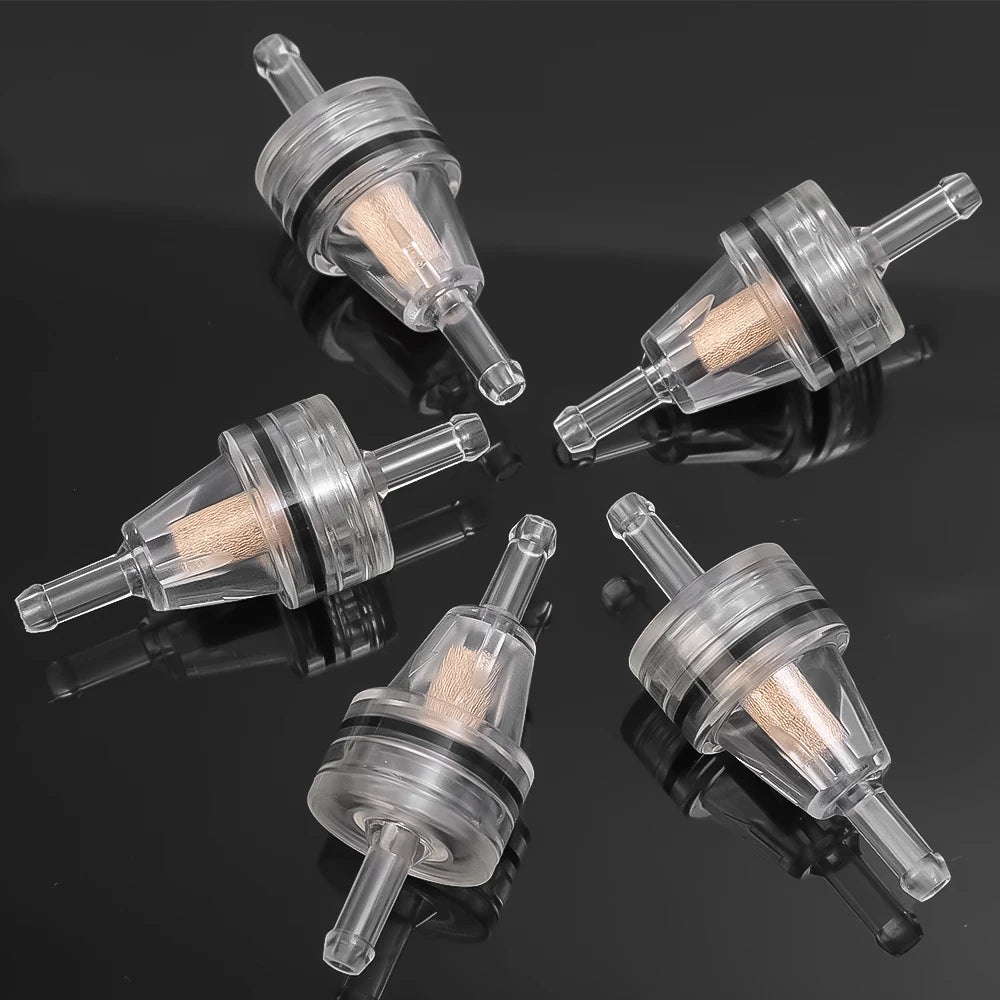 1/4pcs Motorcycle Fuel Filter Universal Gas Inline Fuel Filter Engine Inline Gasoline Filters Scooter Filter Tool for Kawasaki