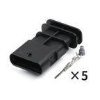 Applicable to Tesla pilot light wiring harness 1-2141520-1 Male and female docking waterproof plug 1-1718806-1