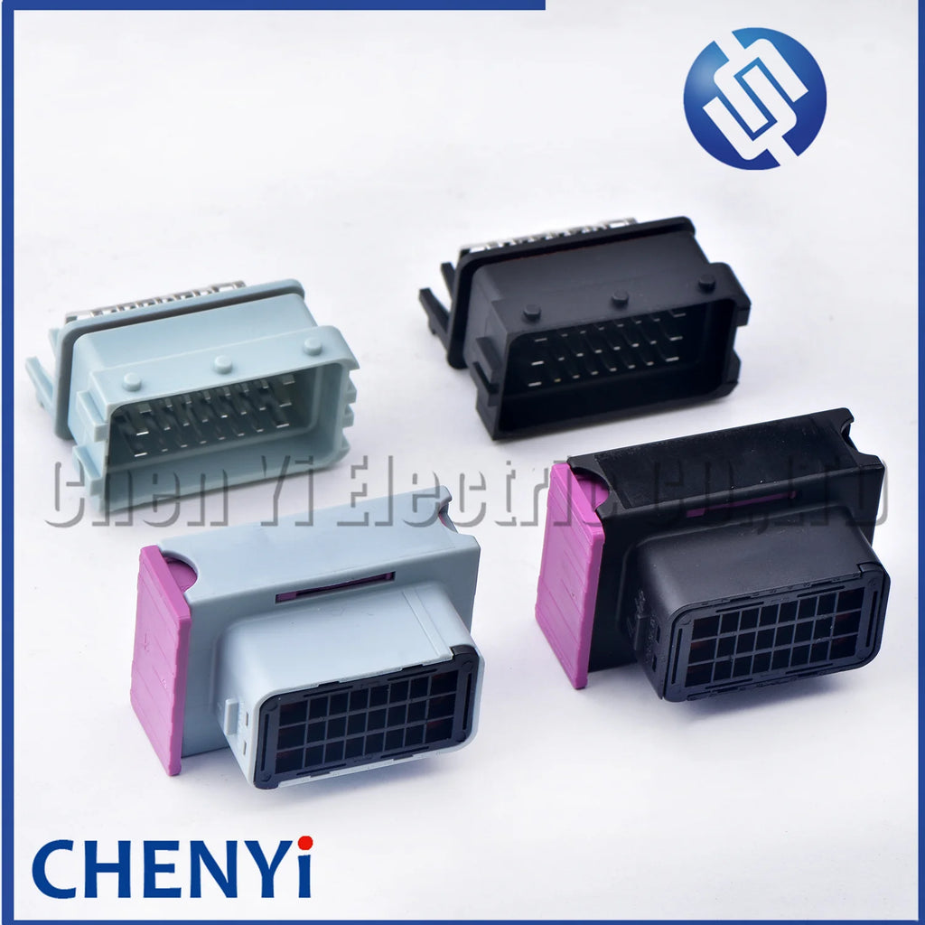 24Pin/48Pin ECU shell Aluminum PCB Box with auto connector plug car on-board controller panel circuit board connectors with Pin